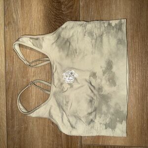Darc Sport Beige Camo Crop Top